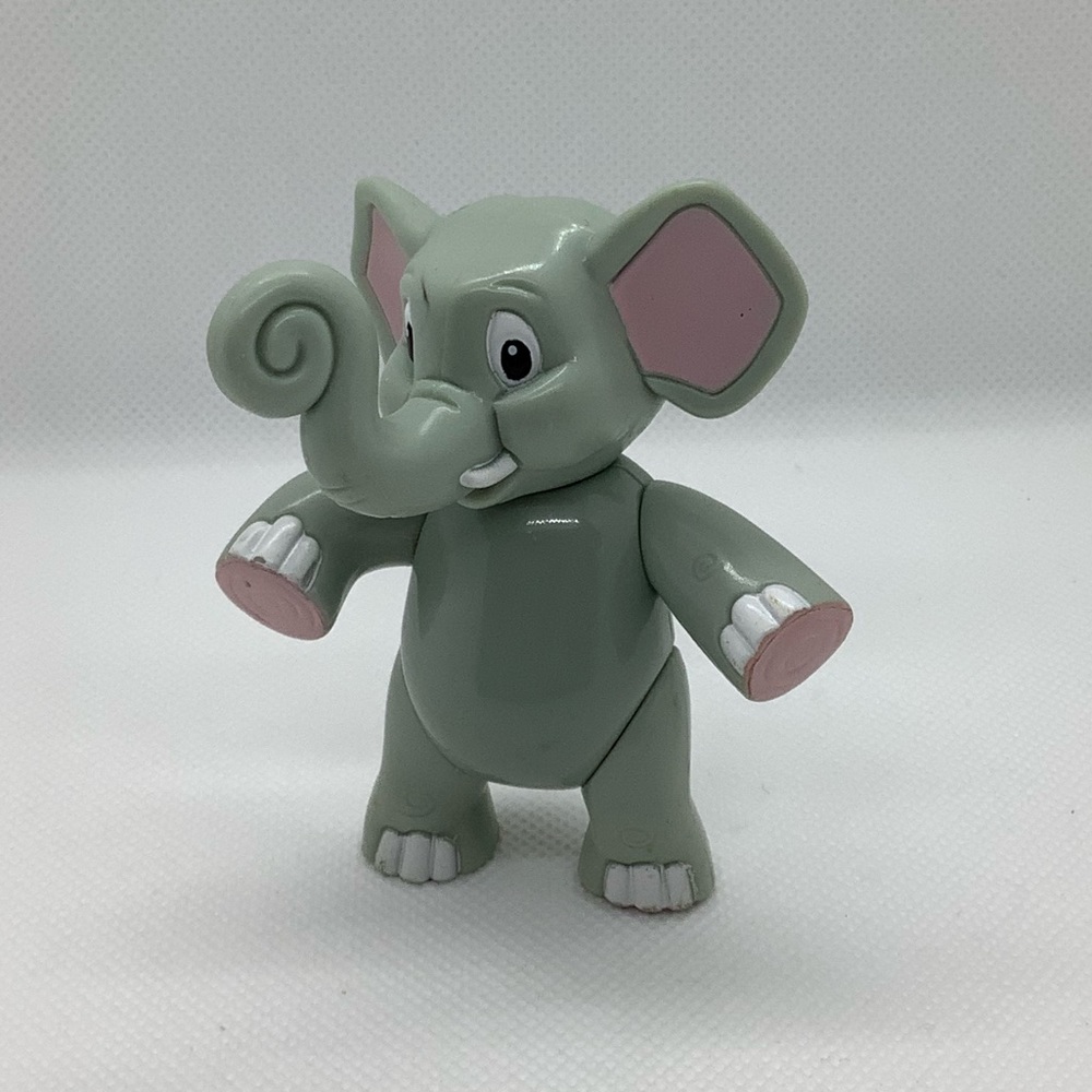 Vintage Rainforest Cafe 2000 Tuki the Baby Elephant Posable Figure Toy